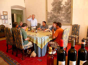 wine tasting in Tuscany